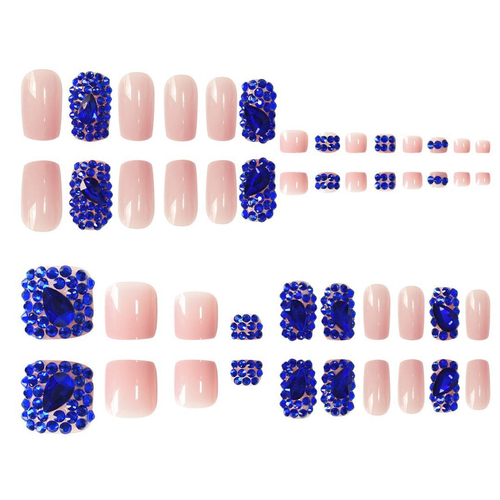 Siopsrl | Decorative Rhinestone-Embellished Press-On Nails Siopsrl