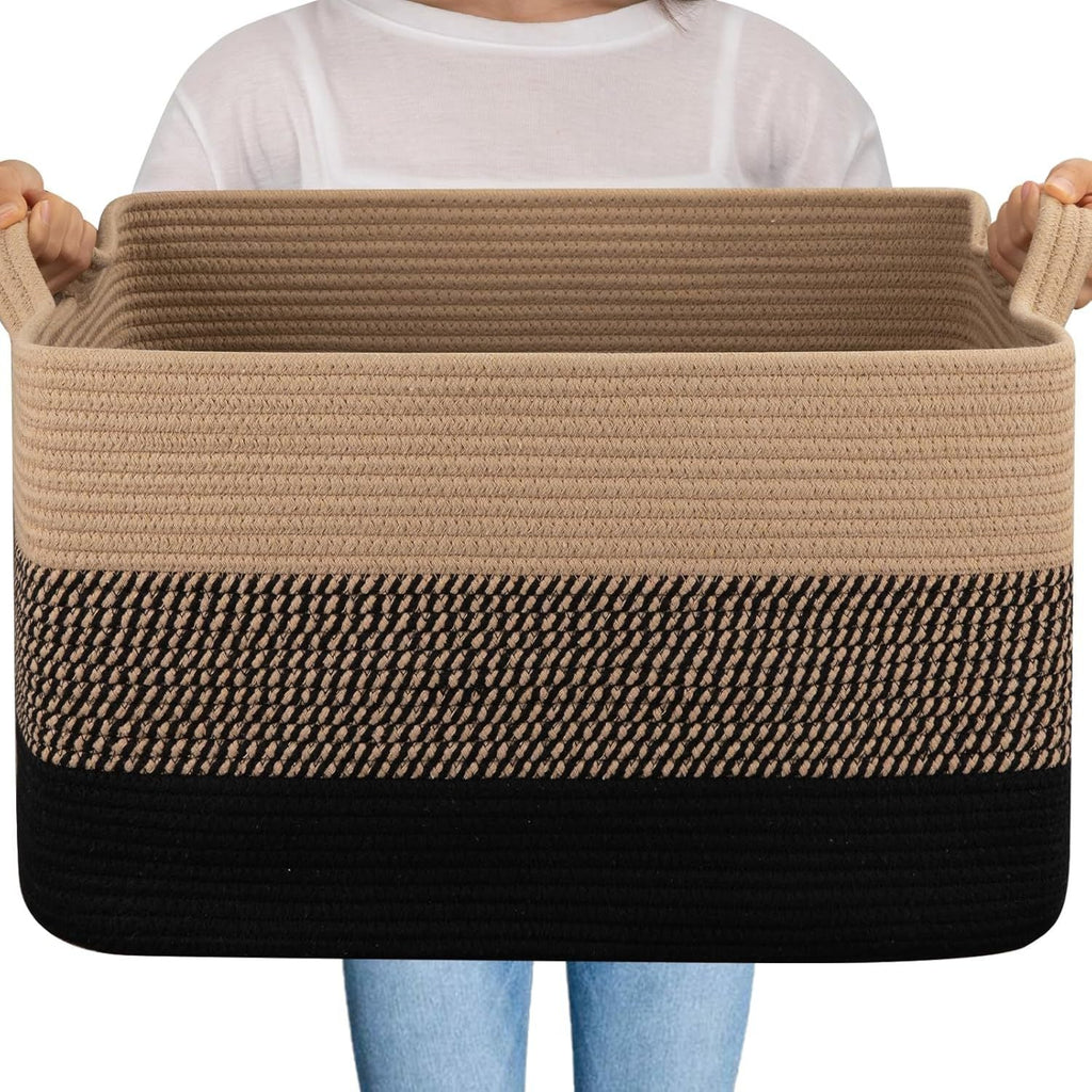 Women Versatile Storage Basket with Sturdy Handles Siopsrl