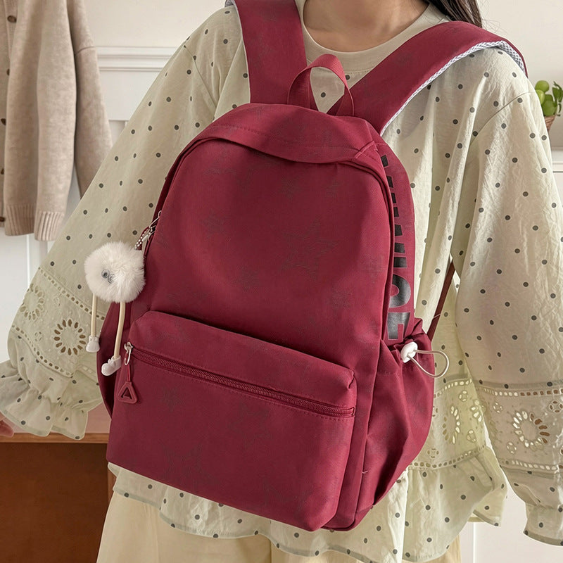 Siopsrl | Star-Embellished Casual Backpack Siopsrl