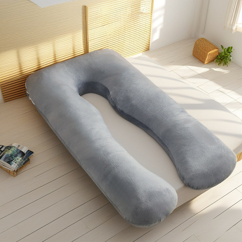 Siopsrl | Full-Body U-Shaped Maternity Support Pillow With Removable Velour Cover