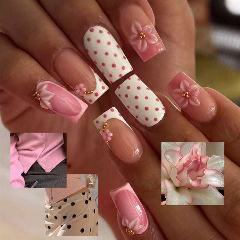 Siopsrl | Floral Design Nail Tip Set Siopsrl