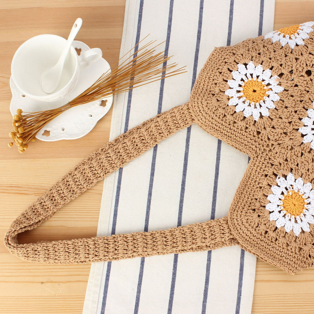 Siopsrl | Crochet shoulder bag with floral designs Siopsrl