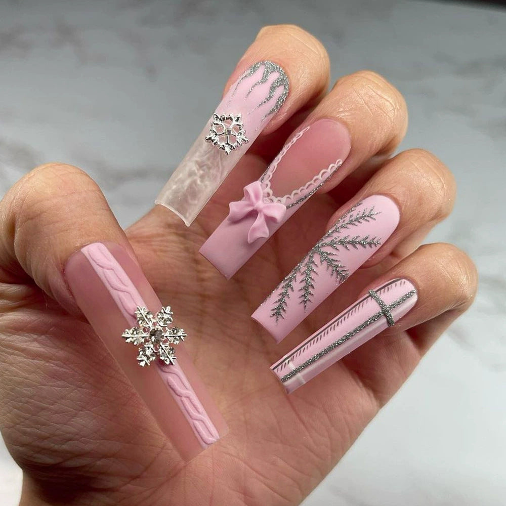 Siopsrl | Decorative Long Press-On Nail Extensions Siopsrl