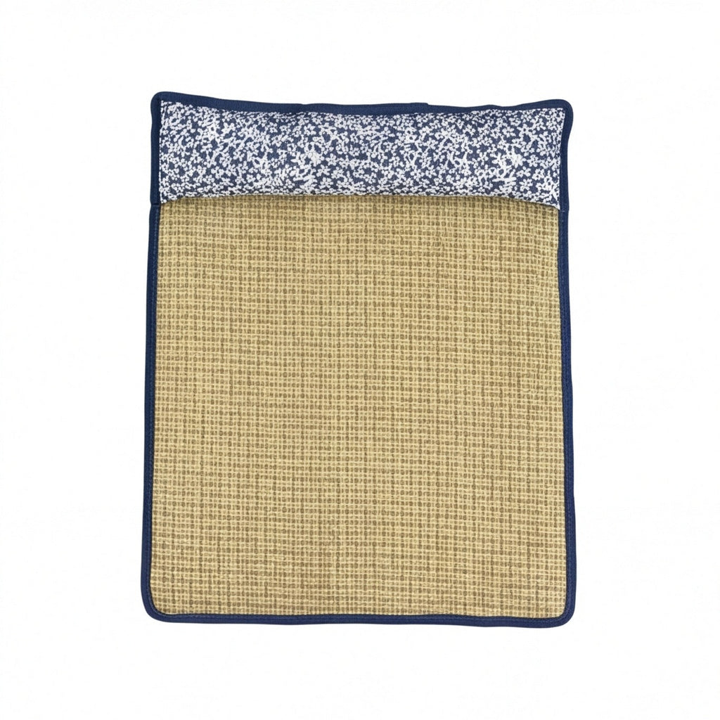 Siopsrl | Unisex nan cooling sisal sleeping mat with padded neck pillow for pets Siopsrl
