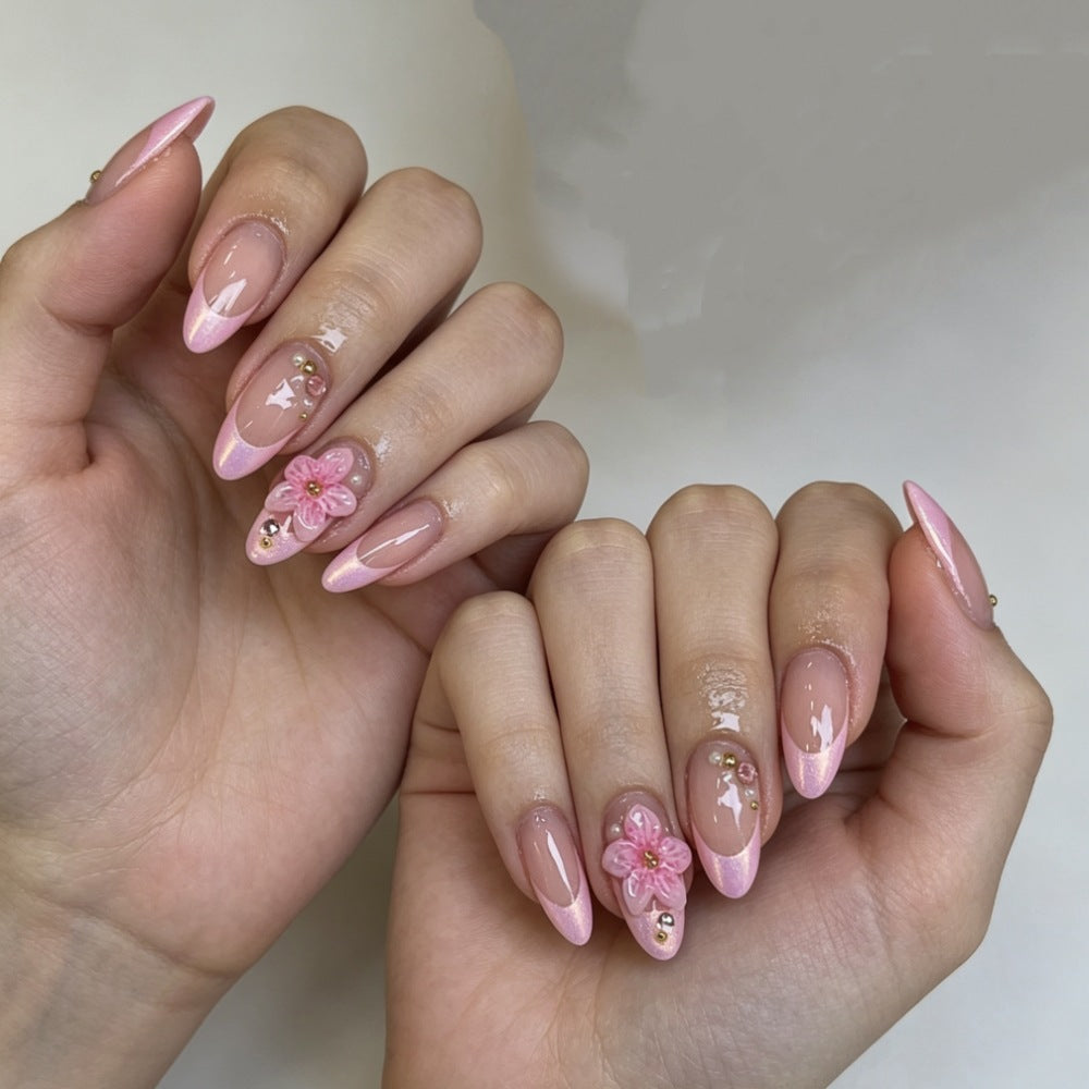 Siopsrl | Floral-Embellished Press-On Nail Art Set Siopsrl