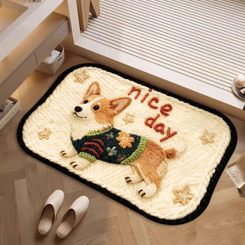 Siopsrl | Decorative Dog-Themed Bath Rug Siopsrl
