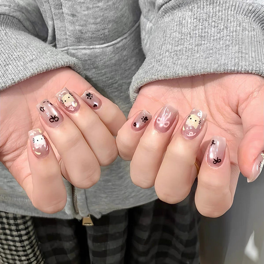 Siopsrl | Playful Character-Themed Press-On Nail Set Siopsrl