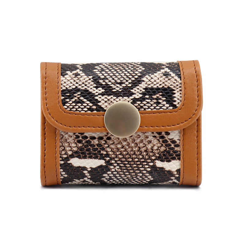 Siopsrl | Textured Snakeskin Print Wallet