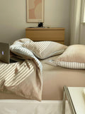 Premium duvet cover and fitted sheet set