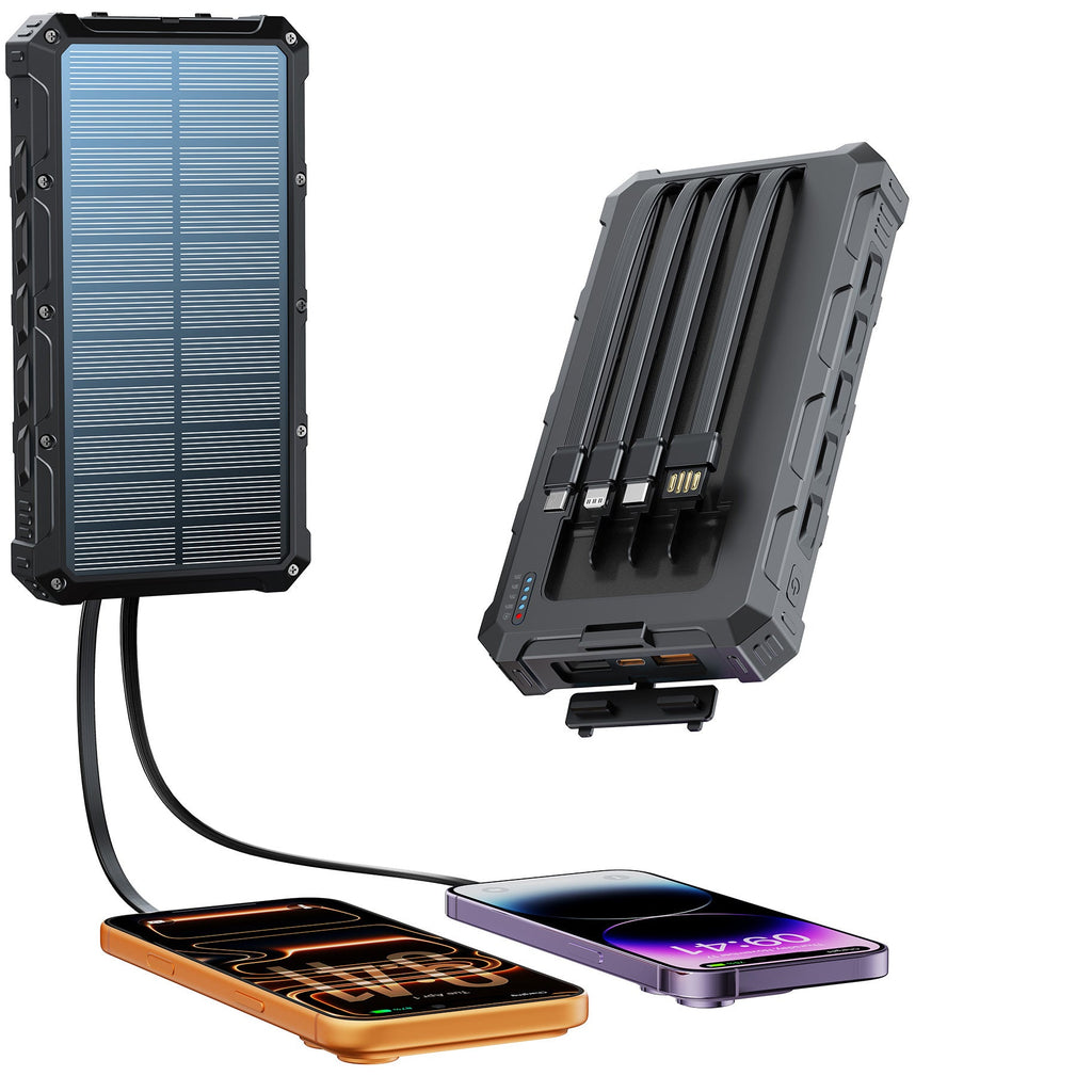 Siopsrl | Solar Powerbank with multifunctional connection system and fast charging function Siopsrl