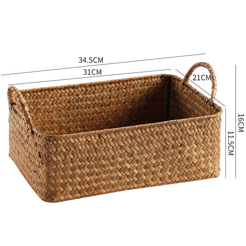 Handwoven Natural Storage Basket Siopsrl