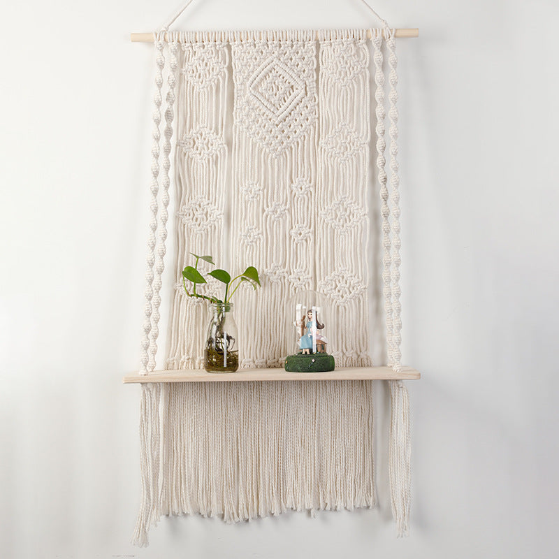 Macrame Wall Shelf with Hanger Siopsrl