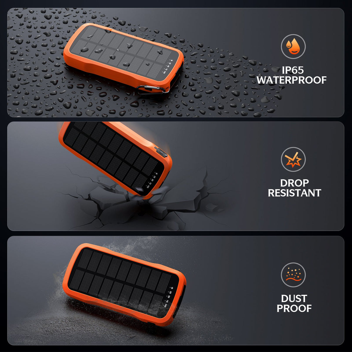 Siopsrl | Solar charger with integrated USB ports and LED lamps Siopsrl