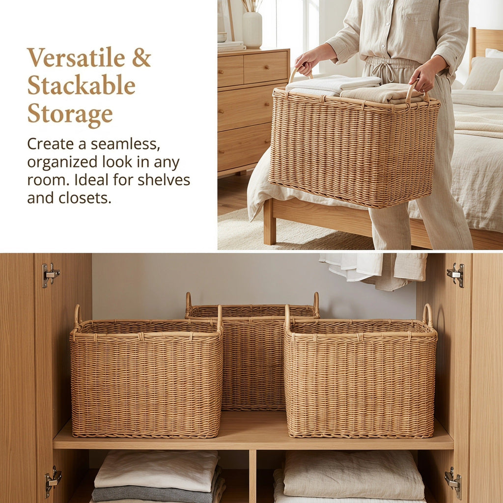 High-quality storage basket with sturdy handles Siopsrl