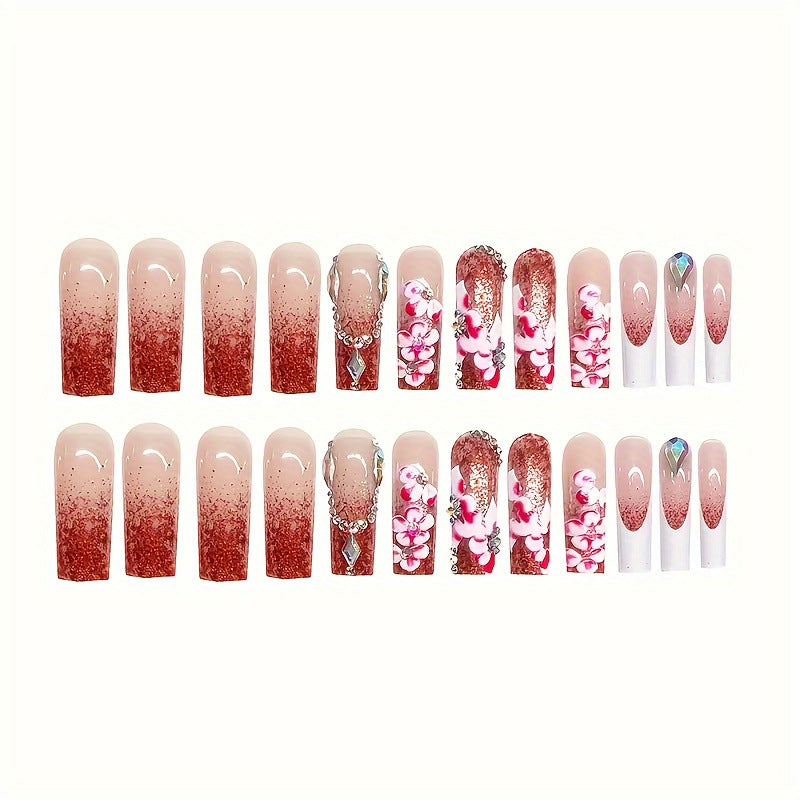 Siopsrl | Designer Floral Acrylic Nail Art Siopsrl