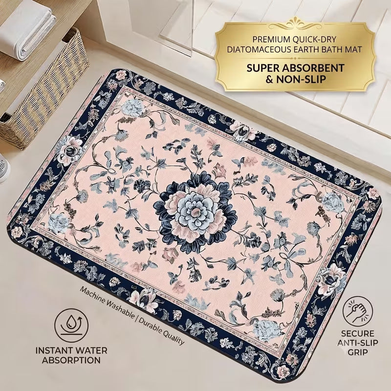 Siopsrl | Quick-Dry Diatomaceous Earth Bath Mat Siopsrl
