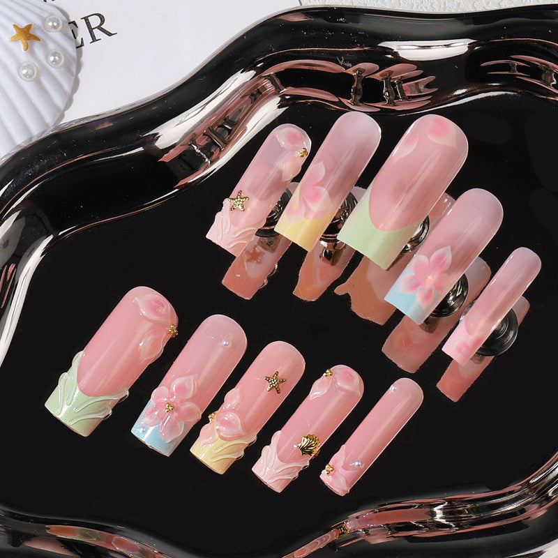 Siopsrl | Floral Artisan Press-On Nail Set Siopsrl