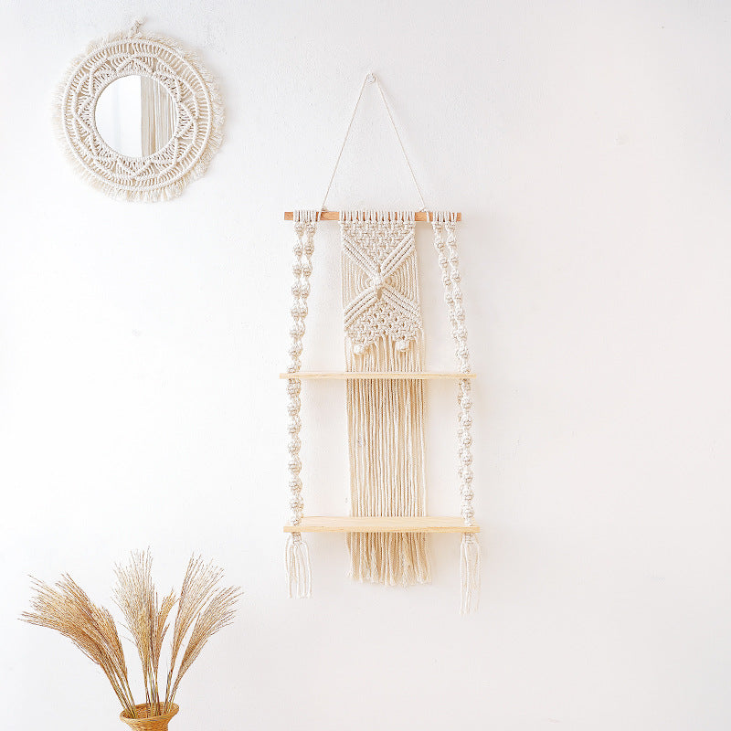 Decorative Macramé Wall Shelf Siopsrl