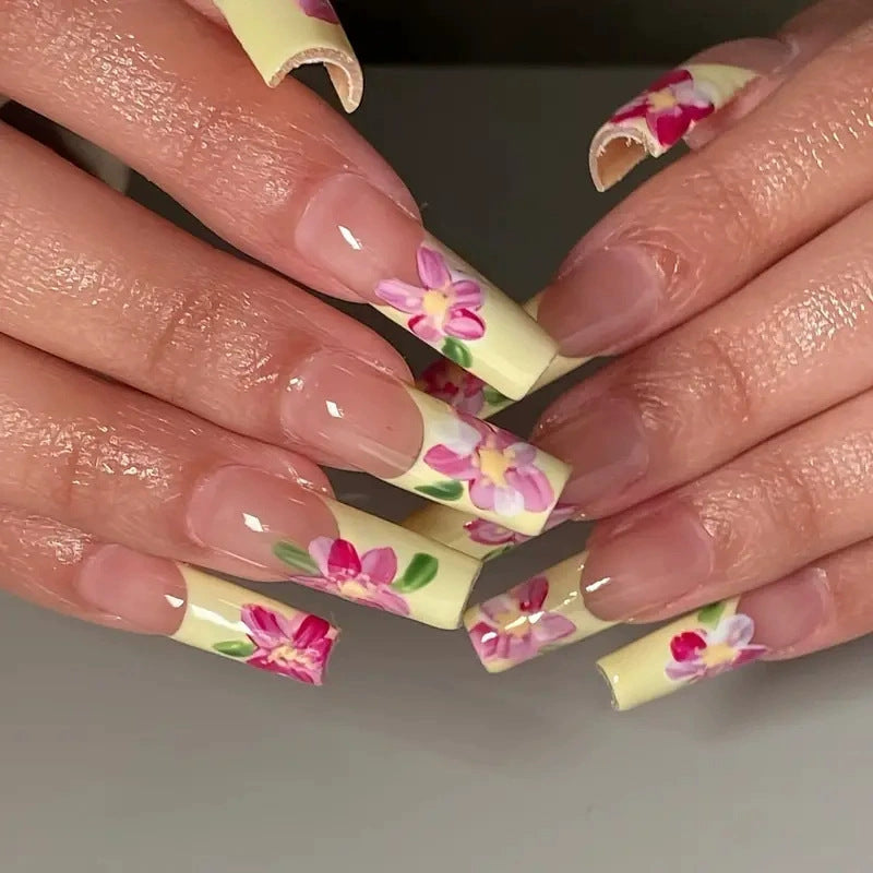 Siopsrl | Decorative Long Press-On Nail Extensions Siopsrl