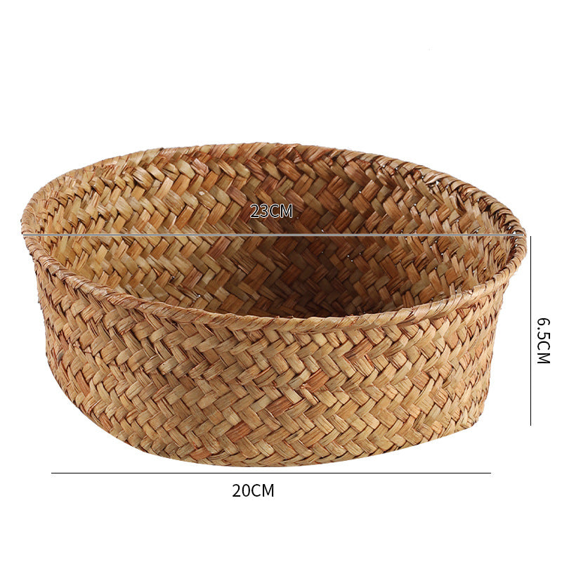 Handmade Natural Fiber Storage Basket Siopsrl