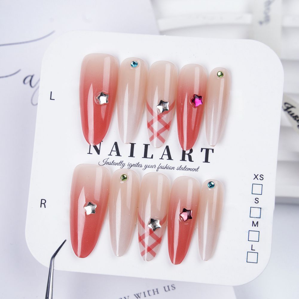 Siopsrl | Press-On Nail Art Set with Elegant Leopard Design Siopsrl