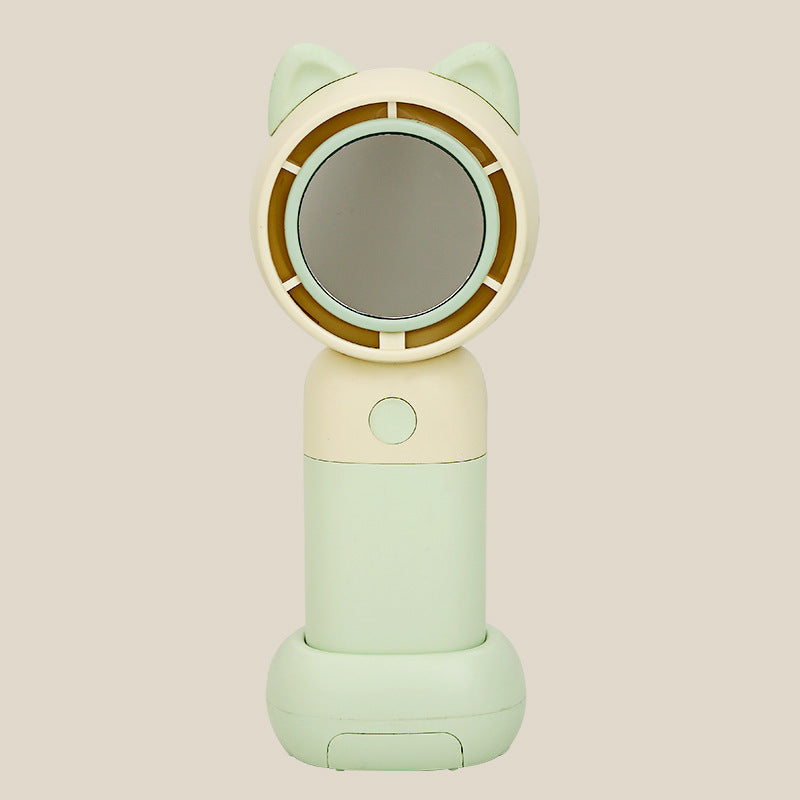 Siopsrl | Ladies Portable Hand Fan with Integrated Mirror Function Siopsrl