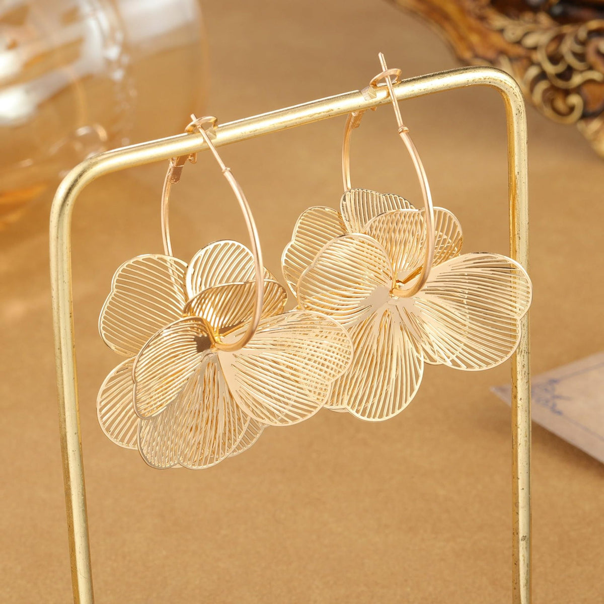 Siopsrl | Floral Filigree Hoop Earrings Siopsrl
