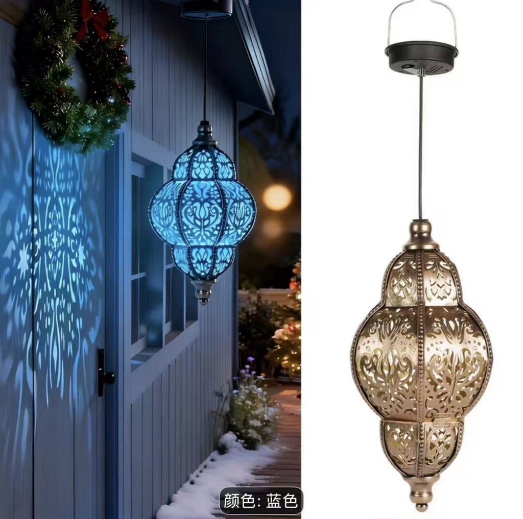 Siopsrl | Ornate Filigree Hanging Projection Pendant Lamp With Adjustable Cord And LED-Compatible Socket Siopsrl