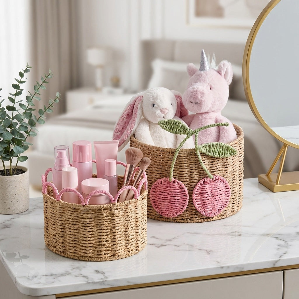 Decorative storage basket with wave pattern Siopsrl