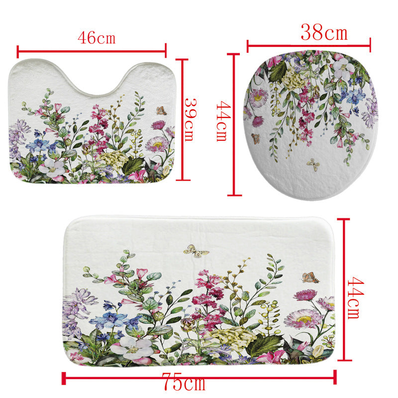 Siopsrl | Leafy Botanical Themed Bathroom Ensemble Siopsrl