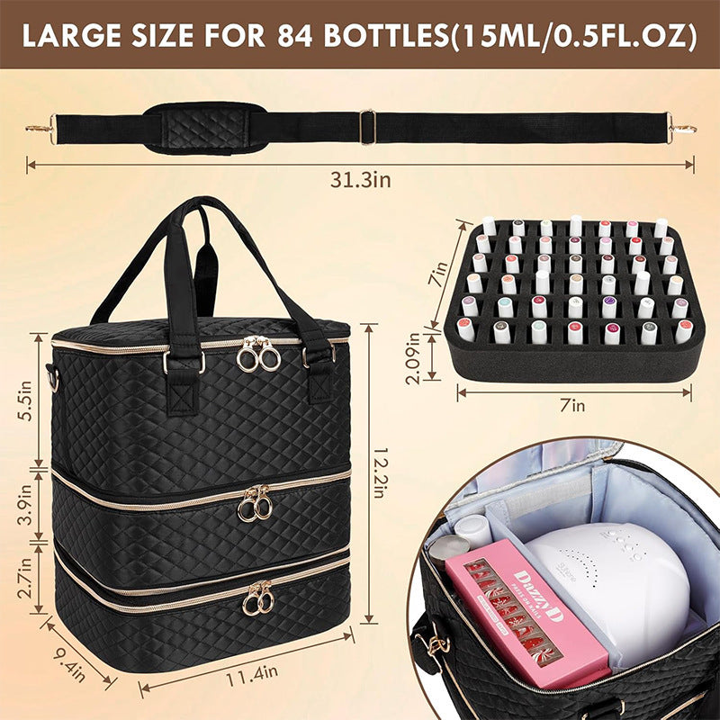 Siopsrl | Cosmetic Organizer Bag with Multi-Level Design Siopsrl