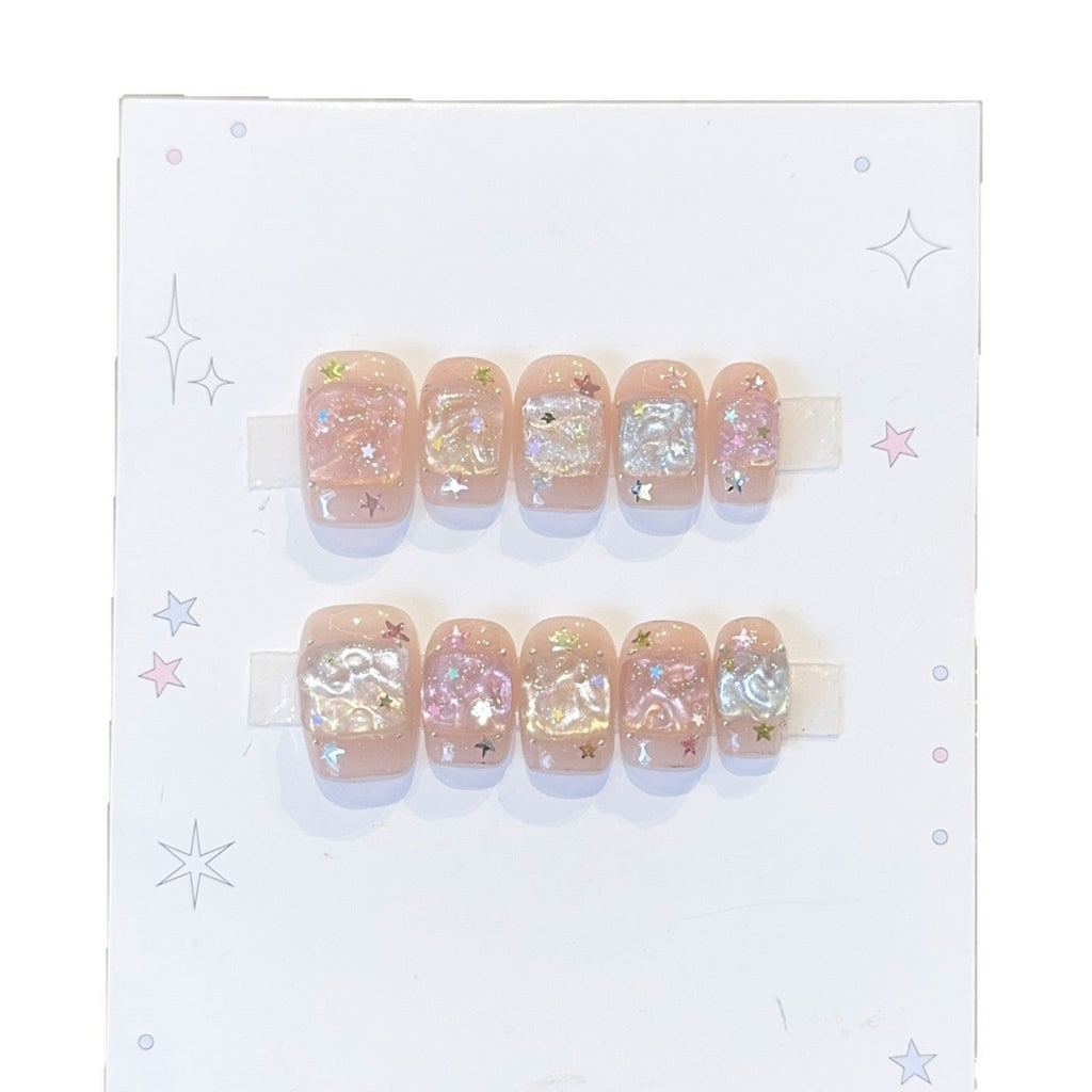 Siopsrl | Artificial Nails in Innovative Glitter Design Siopsrl