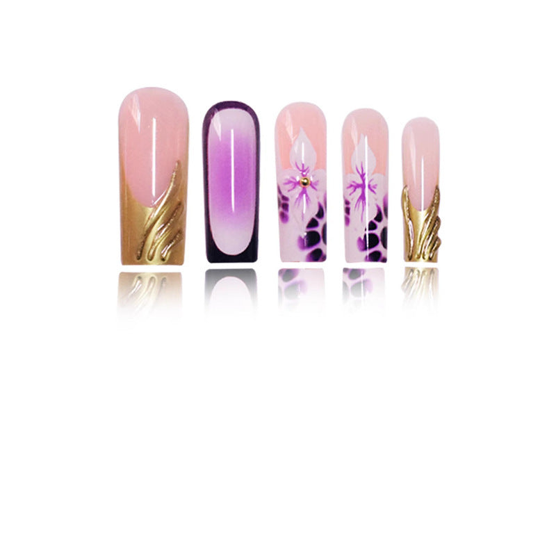 Siopsrl | Floral Acrylic Nail Art Extensions Siopsrl