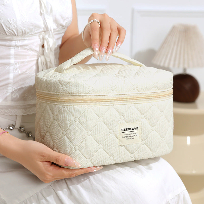 Siopsrl | Quilted Multi-Compartment Makeup Organizer Siopsrl