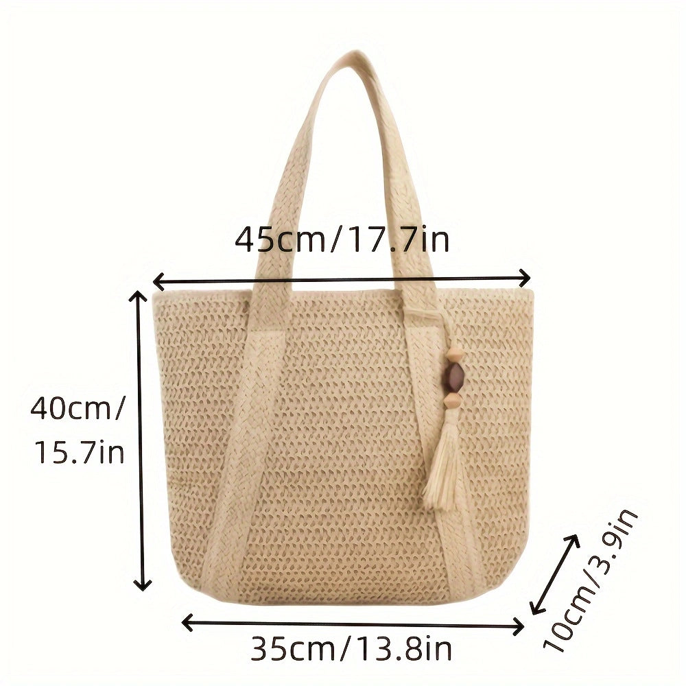 Siopsrl | Elegant and Versatile Beach Bag with Leather Handles Siopsrl