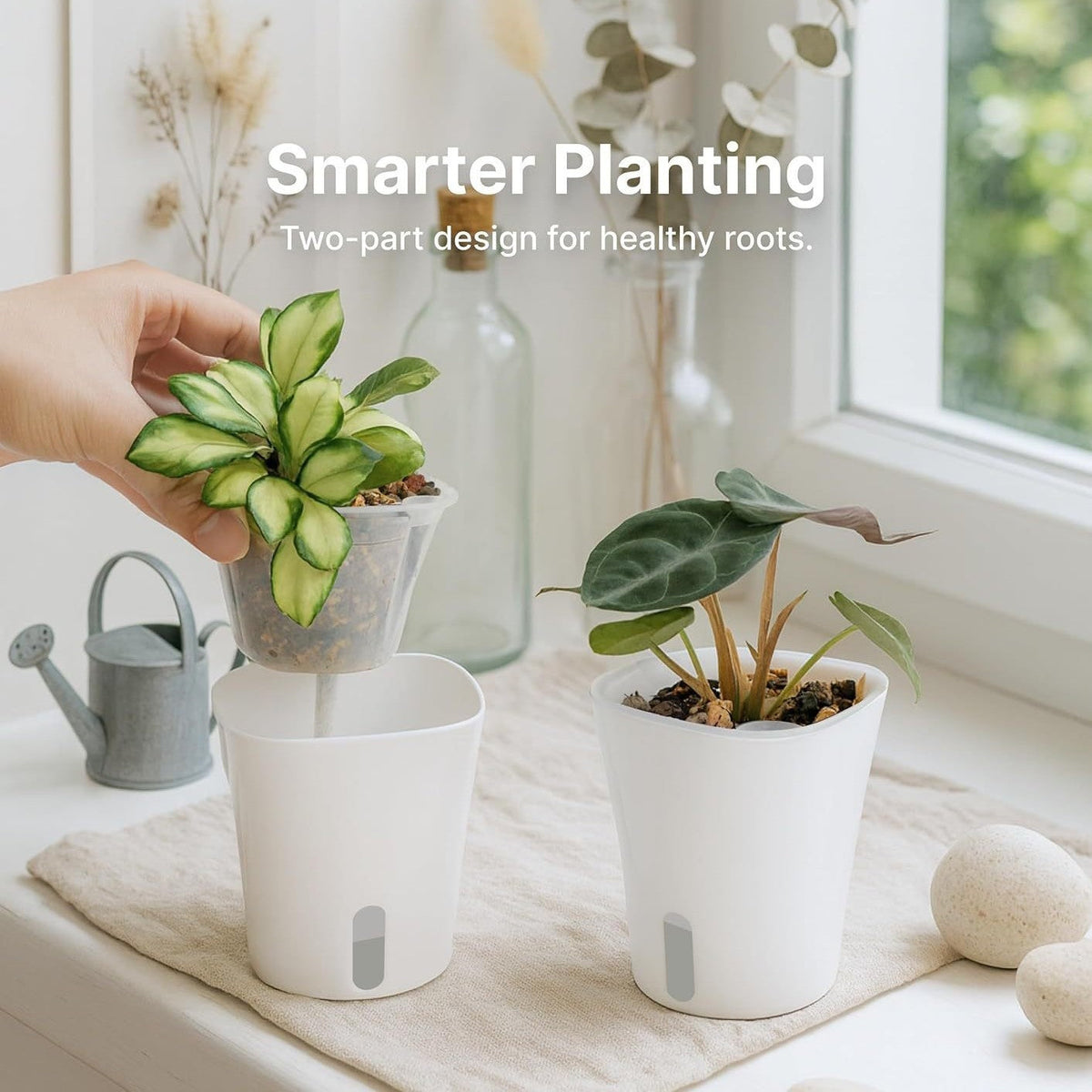 Self-Watering Plant Pot Set Siopsrl