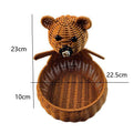 Cute Animal-Themed Woven Storage Basket Siopsrl