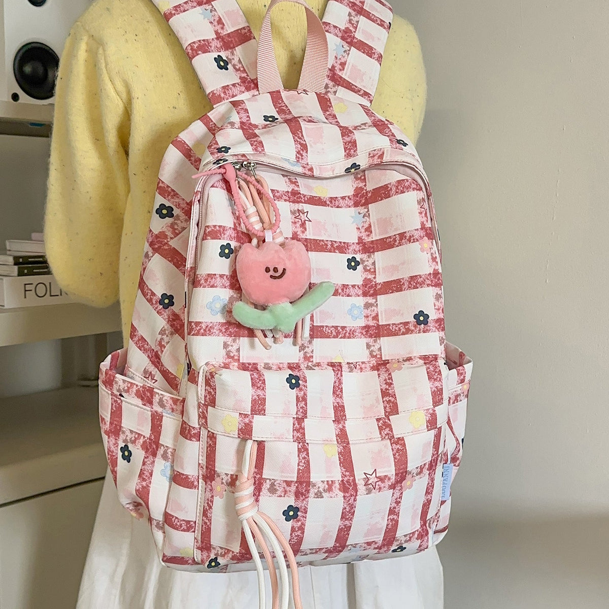 Siopsrl | Floral Patterned Everyday Backpack Siopsrl