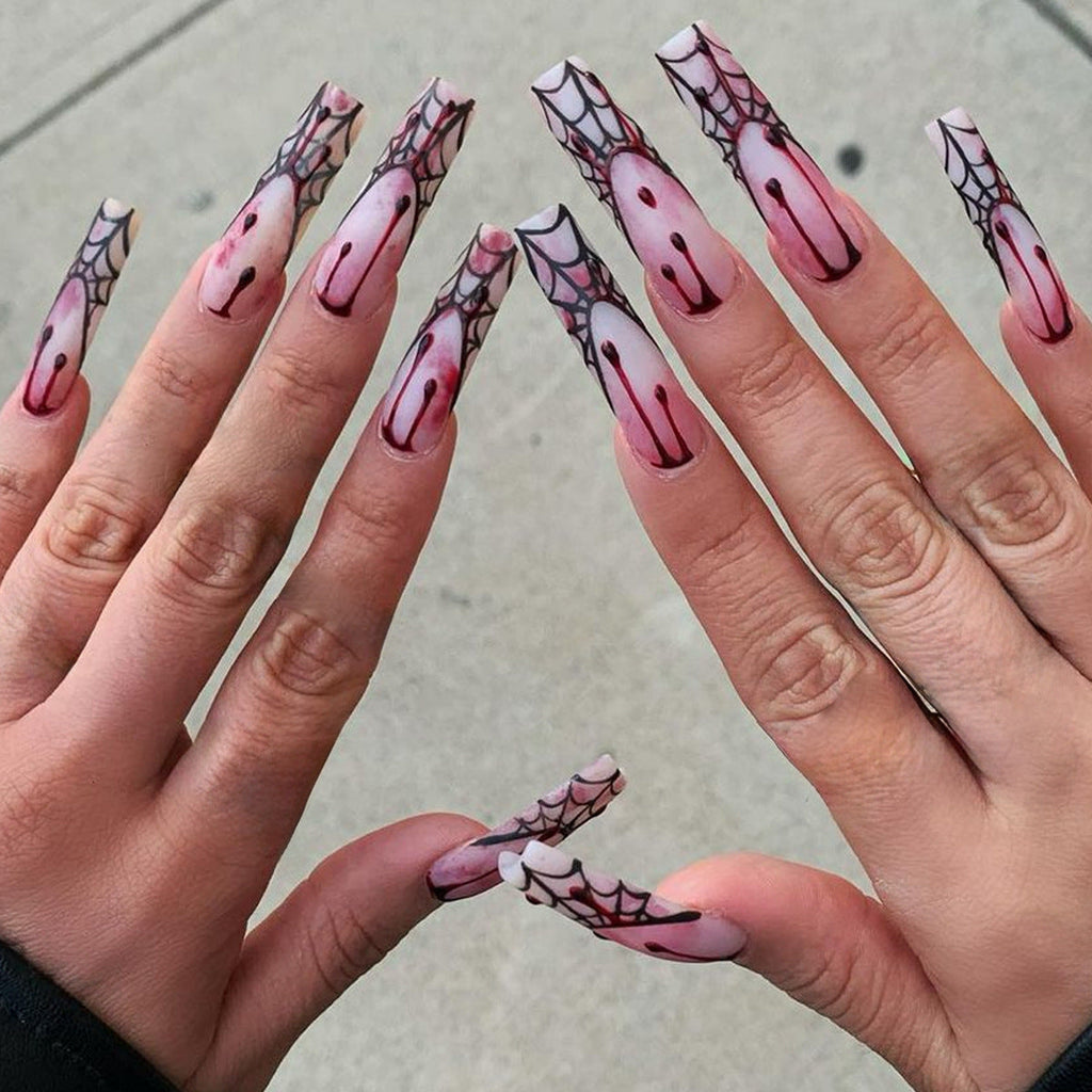 Gothic Halloween Press-On Nail Art Set Siopsrl