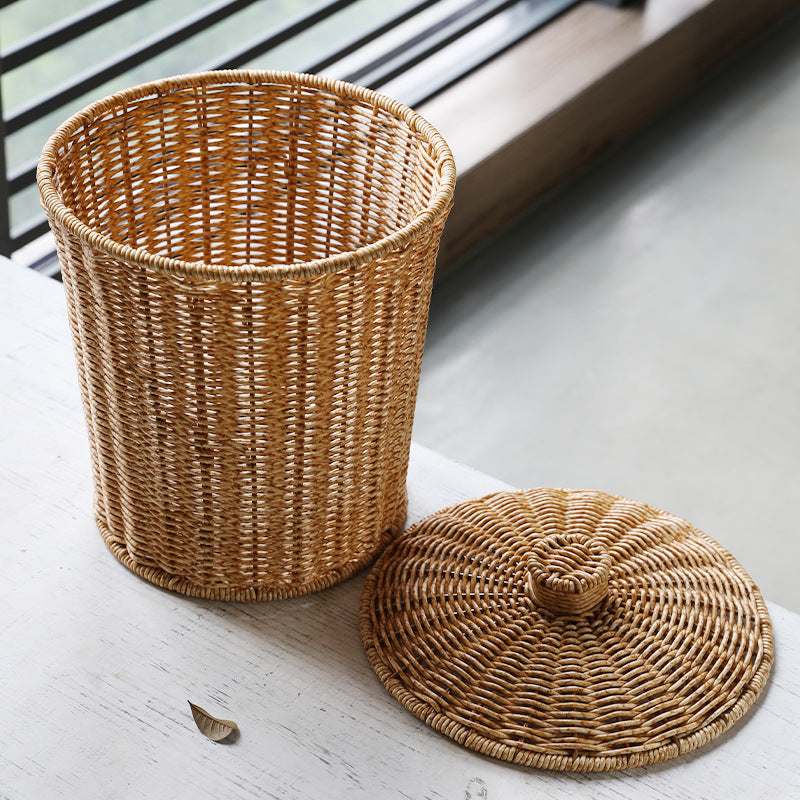 Eco-Friendly Wicker Waste Basket Siopsrl