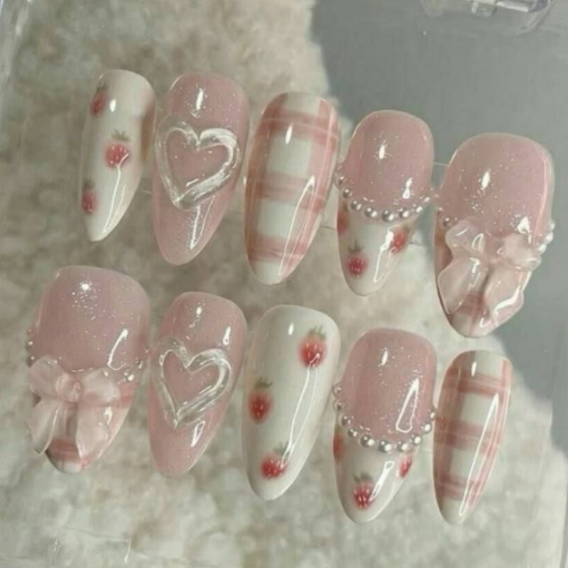 Siopsrl | Nature-Themed Artistic Press-On Nail Set Siopsrl