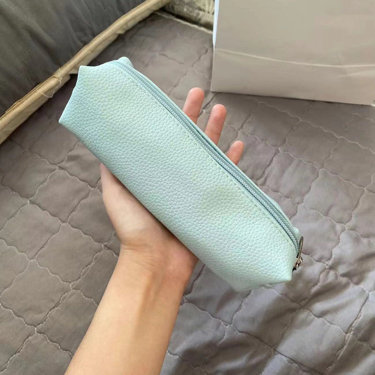 Siopsrl | Textured Leather Pencil Case Siopsrl