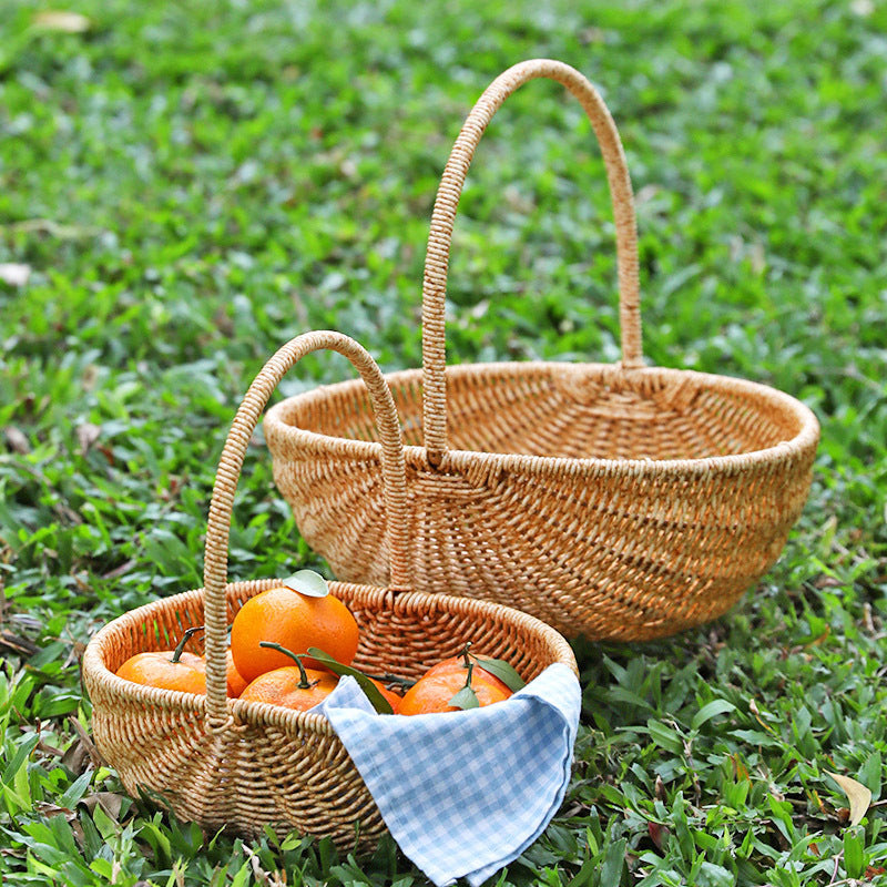 Handwoven Artisan Market Basket Siopsrl
