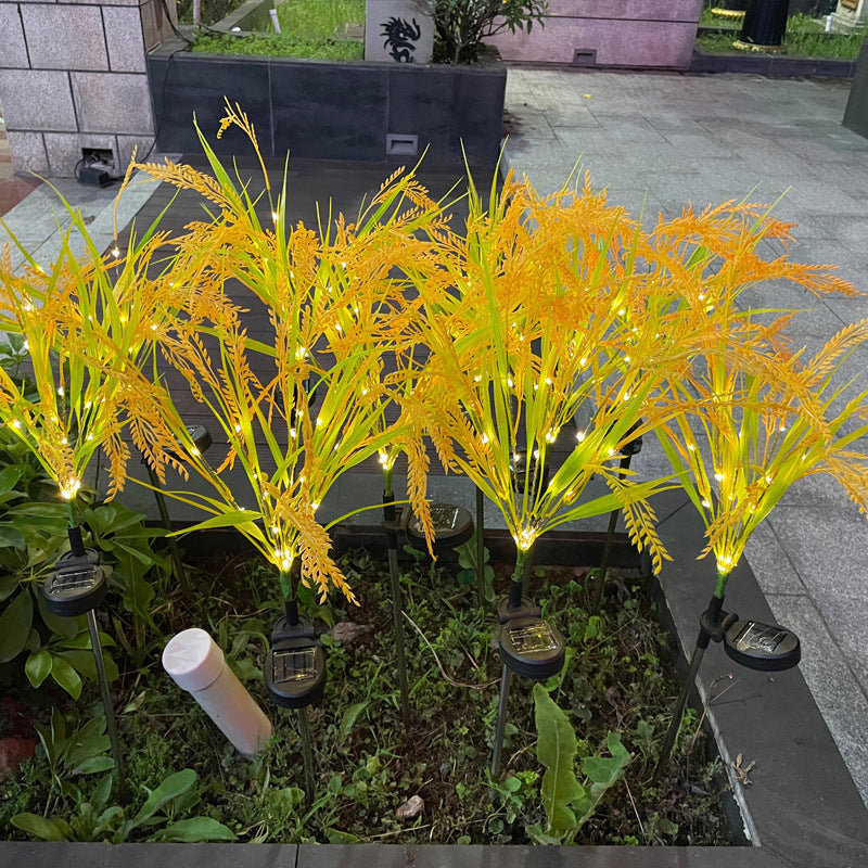 Siopsrl | Solar LED Ornamental Grass Pathway Stake Lights With Integrated Solar Panel Siopsrl