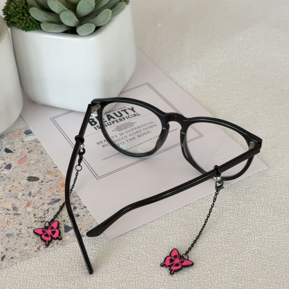 Siopsrl | Butterfly-Themed Eyewear Chain Holder Siopsrl