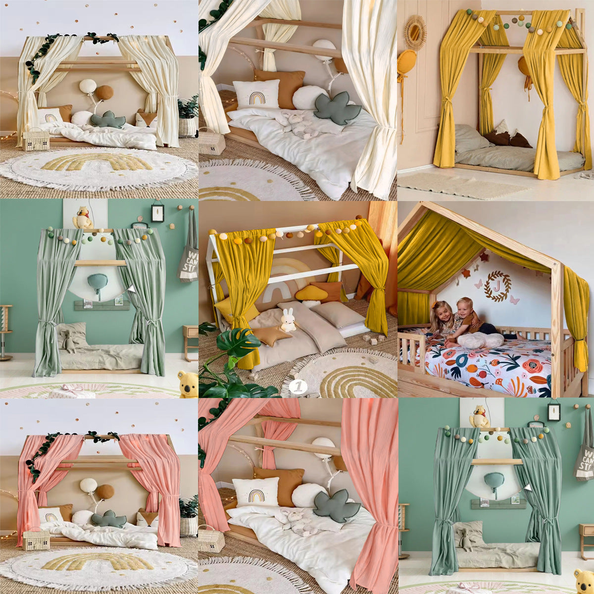 Siopsrl | Cozy Canopy Bed Curtain Set Siopsrl