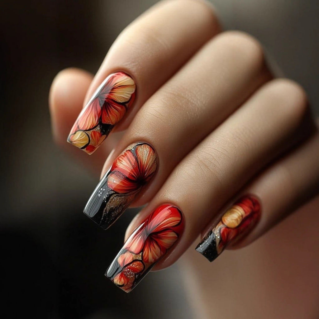 Siopsrl | Creative Nail Art with Exotic Leaf Design Siopsrl