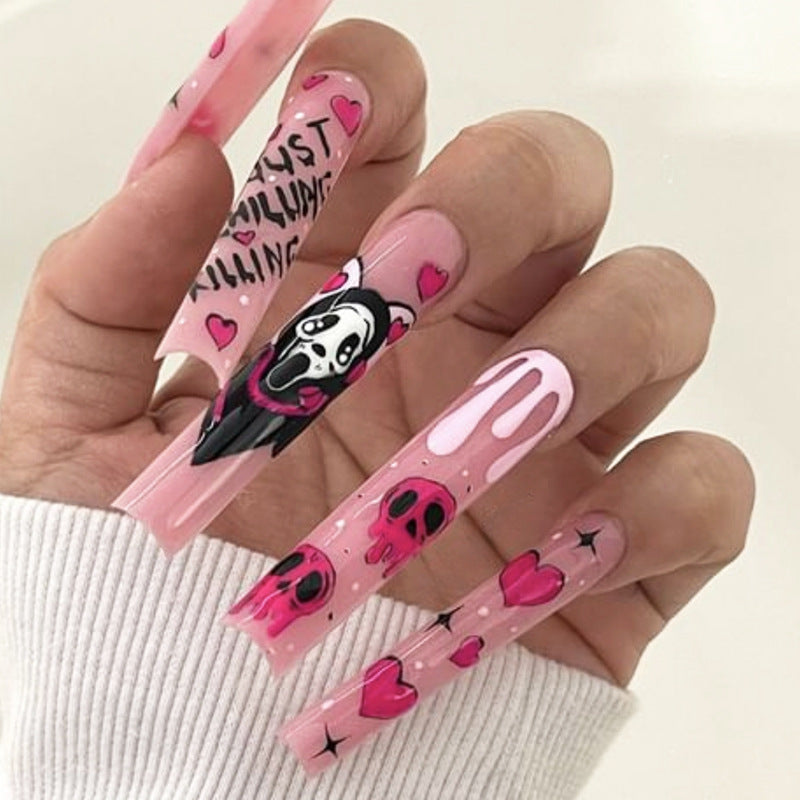 Siopsrl | Artistic Patterned Press-On Nails Siopsrl