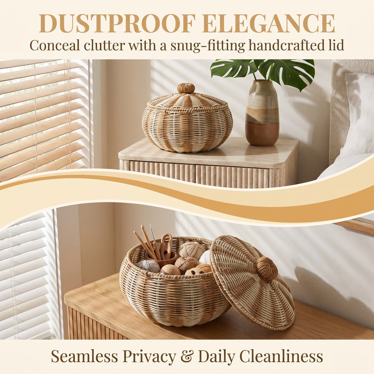 Stylish basket with lid Siopsrl