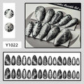 Siopsrl | Creative Nail Art in Glamorous Black-White Design Siopsrl